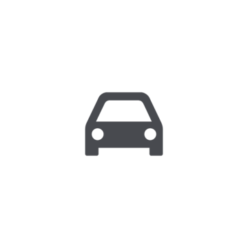 Grau skizziertes Auto von vorne, mit sichtbaren Scheinwerfern und Kühlergrill.